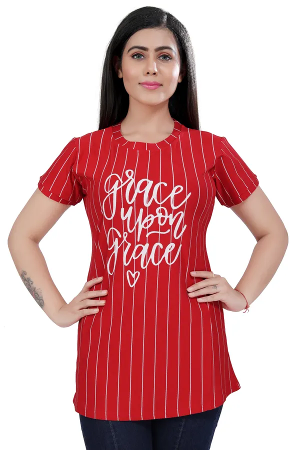 Red_Cotton_Feeding_Top_Tshirt_For_Women