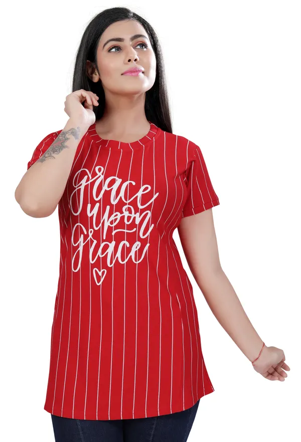 Red_Cotton_Feeding_Top_Tshirt_For_Women
