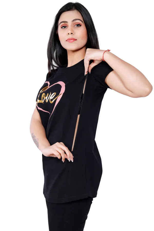 Black_Cotton_Feeding_Top_Tshirt_For_Women
