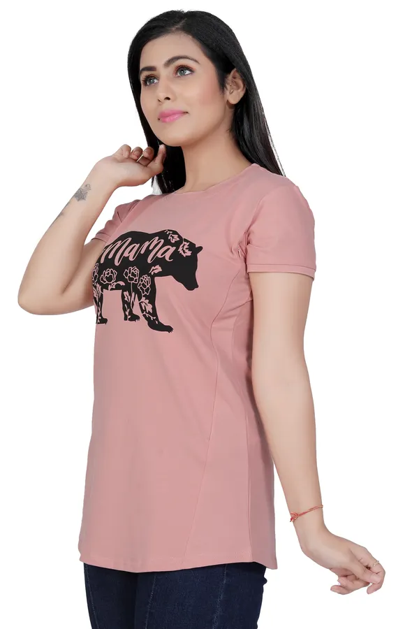 Pink_Cotton_Feeding_Top_Tshirt_For_Women