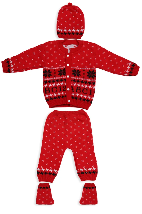 Red_Knitted_Sweater,_Leggings,_Cap_&_Booties_Full_Suit_For_Baby_(4_Pcs)