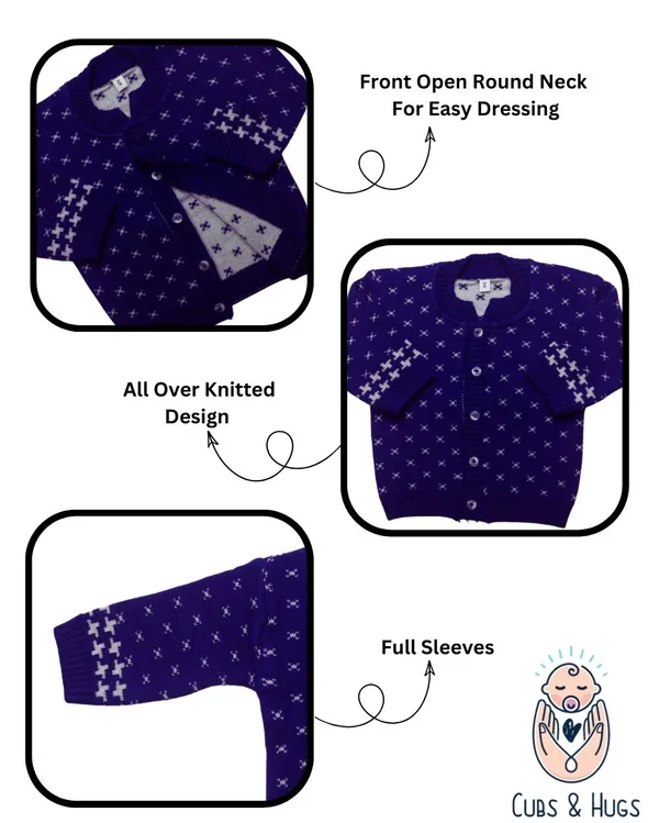 Blue_Woolen_Round_Neck_Cardigan_Sweater_For_Baby_Girls_&_Boys