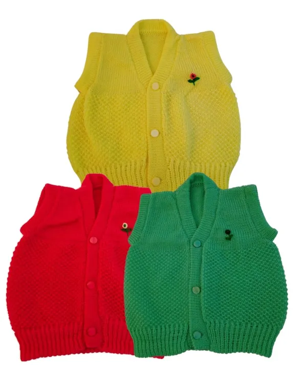 Multicolour_Woollen_New_Born_Baby_Vest_(Pack_Of_3)