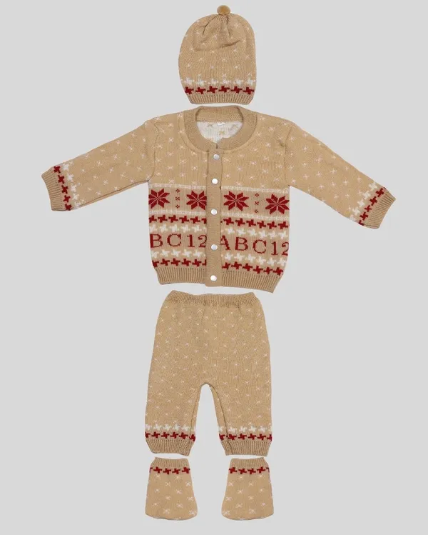 Beige_Knitted_Sweater,_Leggings,_Cap_&_Booties_Full_Suit_For_Baby_(4_Pcs)