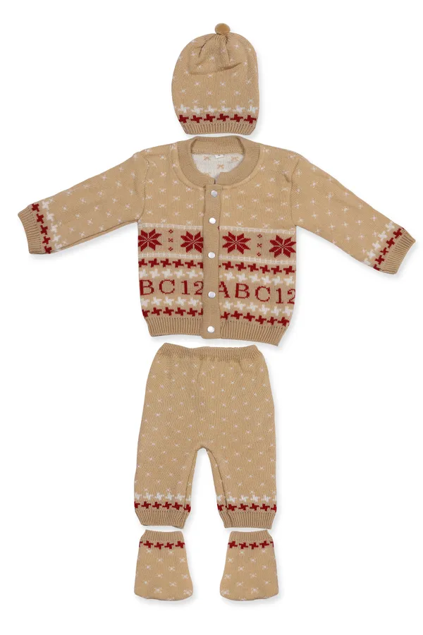 Beige_Knitted_Sweater,_Leggings,_Cap_&_Booties_Full_Suit_For_Baby_(4_Pcs)