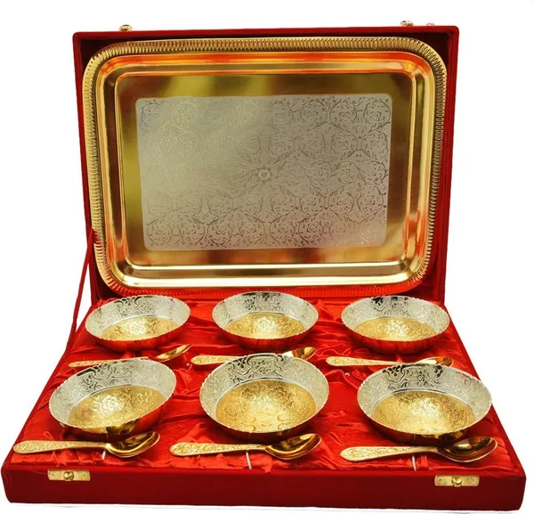 Set_Of_13_Silver_And_Gold_Plated_Royal_Bowl_Set_|_6_Bowl_with_6_Spoon_And_1_Tray