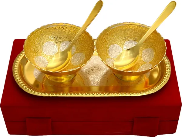 Set_of_2_Gold_Plated_Brass_Bowl_Set_With_Spoon_|_Best_Gift_With_Beautiful_Box