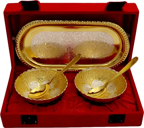 Set_of_2_Gold_Plated_Brass_Bowl_Set_With_Spoon_|_Best_Gift_With_Beautiful_Box