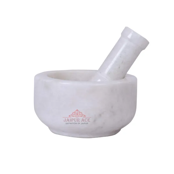 Natural_White_Marble_Mortar_And_Pestle_Set_|_Dasta/Okhli_Masher