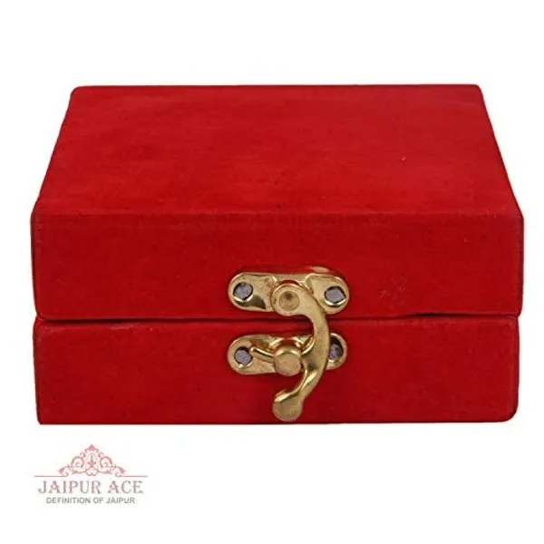 Silver_and_Gold_Plated_Bowl_Set_(Bowl_with_Spoon)_in_Red_Velvet_Box_3.5_Inch_Diameter