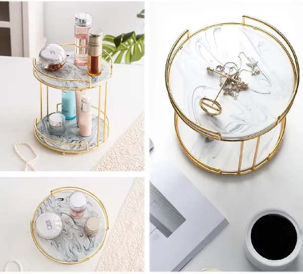 Gold_Next_In_Craft_Metal_Bathroom_Organizer_With_2_Compartments_And_Gold_Plated_Table_Top_Holder_Organiser_Best_For_Dressing_Table_Round