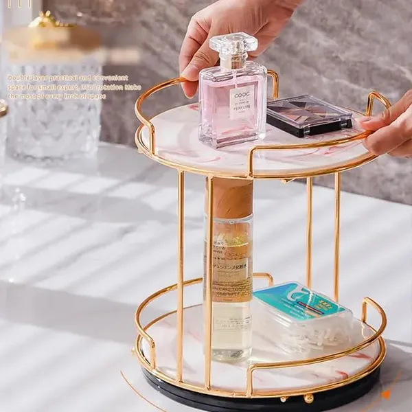 Gold_Next_In_Craft_Metal_Bathroom_Organizer_With_2_Compartments_And_Gold_Plated_Table_Top_Holder_Organiser_Best_For_Dressing_Table_Round