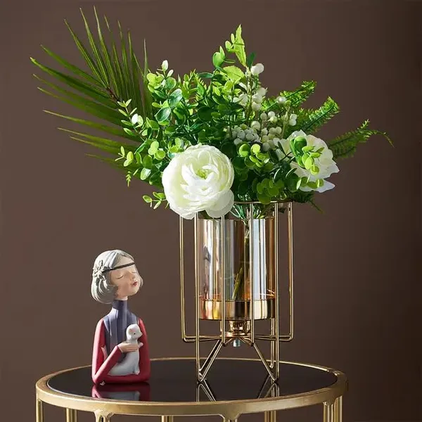 Metal_Geometric_Designer_Gold_Pillar_Flower_Vase_With_Glass