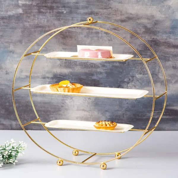 Gold_Metal_Snacks_Organizer_Buffet_Server_Gold_And_White