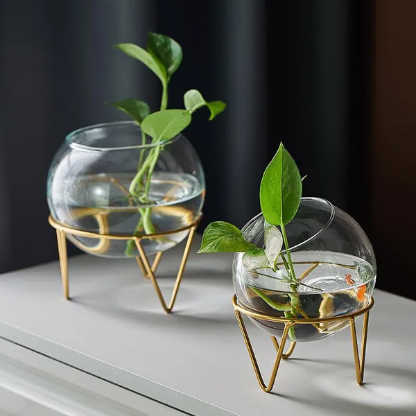 Pack_Of_2_Gold_Modern_Glass_Plant_Holder_For_Home_Decoration