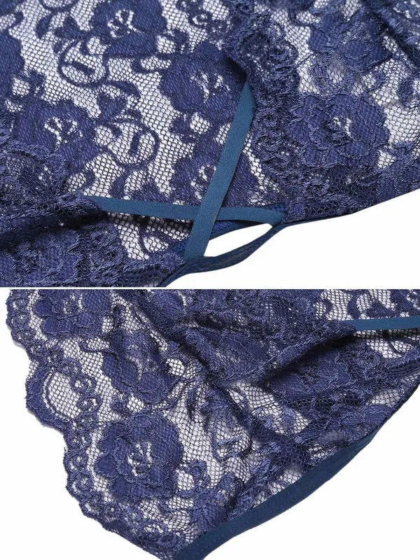 Navy_Blue_Sexy_Racerback_Lingerie_Set_For_Women