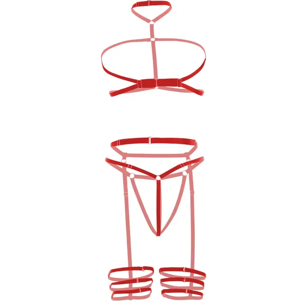 Red_Bondage_Garter_Harness_For_Women
