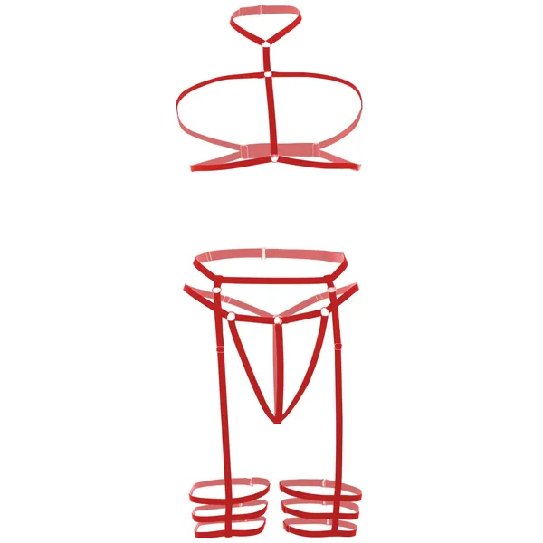 Red_Bondage_Garter_Harness_For_Women