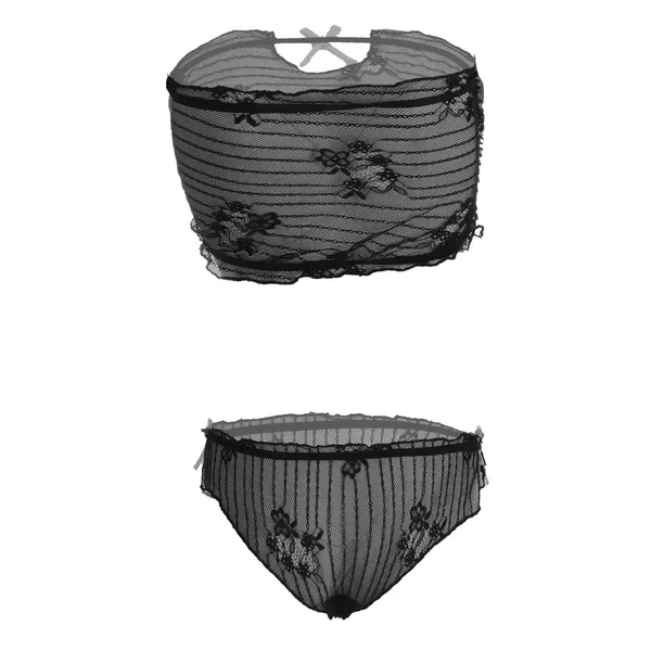 Black_Tube_Lingerie_Set_For_Women