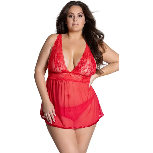 Red_Racerback_Babydoll_Dress_For_Women