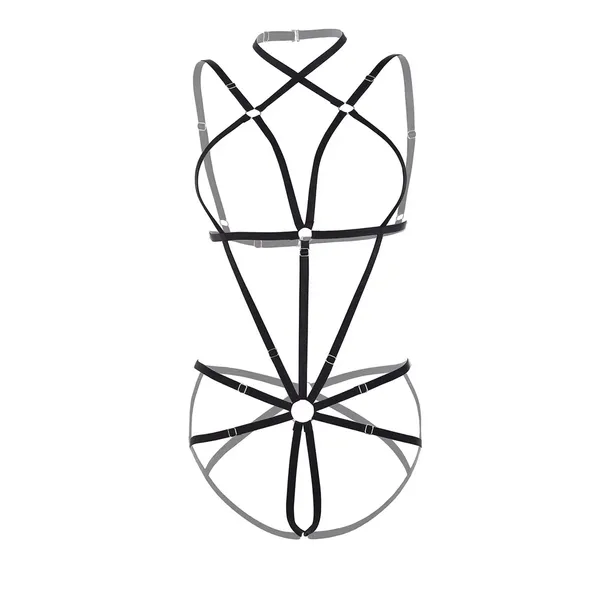 Black_Bondage_Teddy_Harness_Lingerie_For_Women