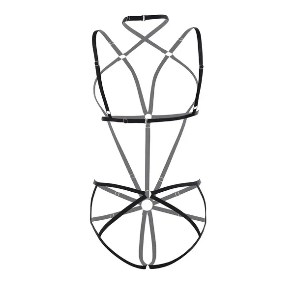 Black_Bondage_Teddy_Harness_Lingerie_For_Women