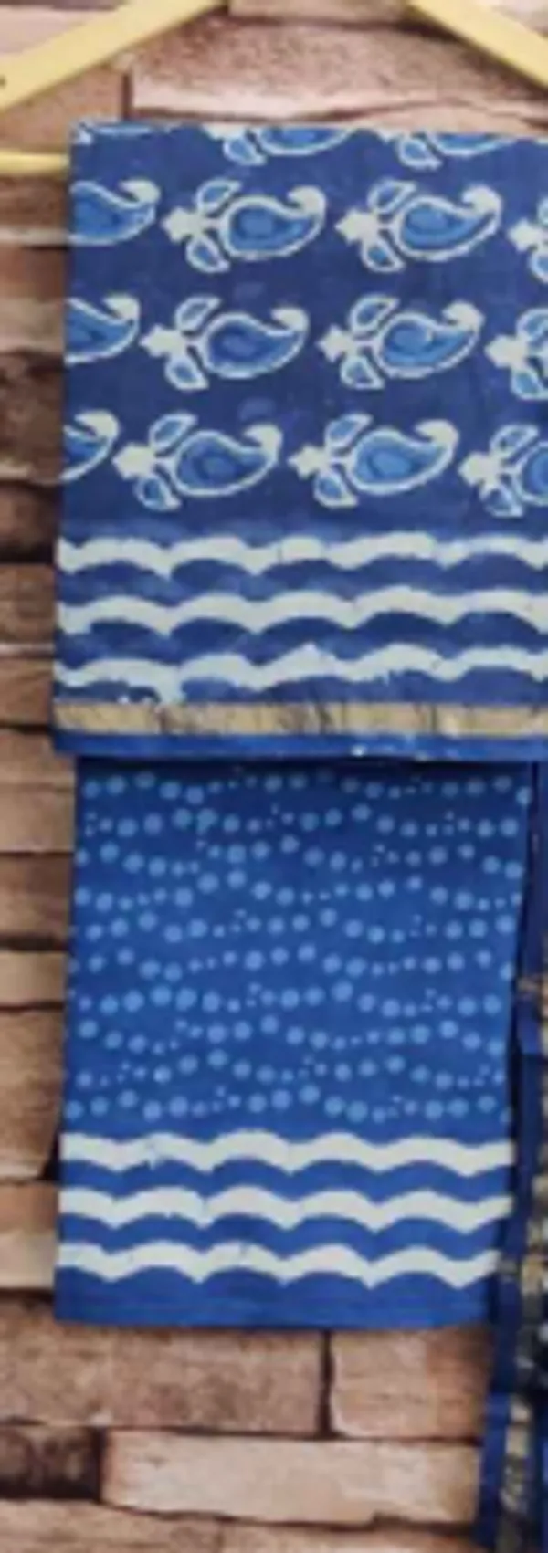 Hand_Printed_Indigo__Taditional_Block_Print_Chanderi_Silk_Suit_For_Women