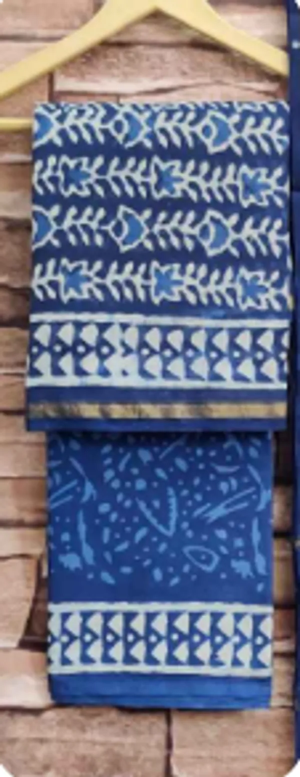 Hand_Printed_Indigo__Taditional_Block_Print_Chanderi_Silk_Suit_For_Women