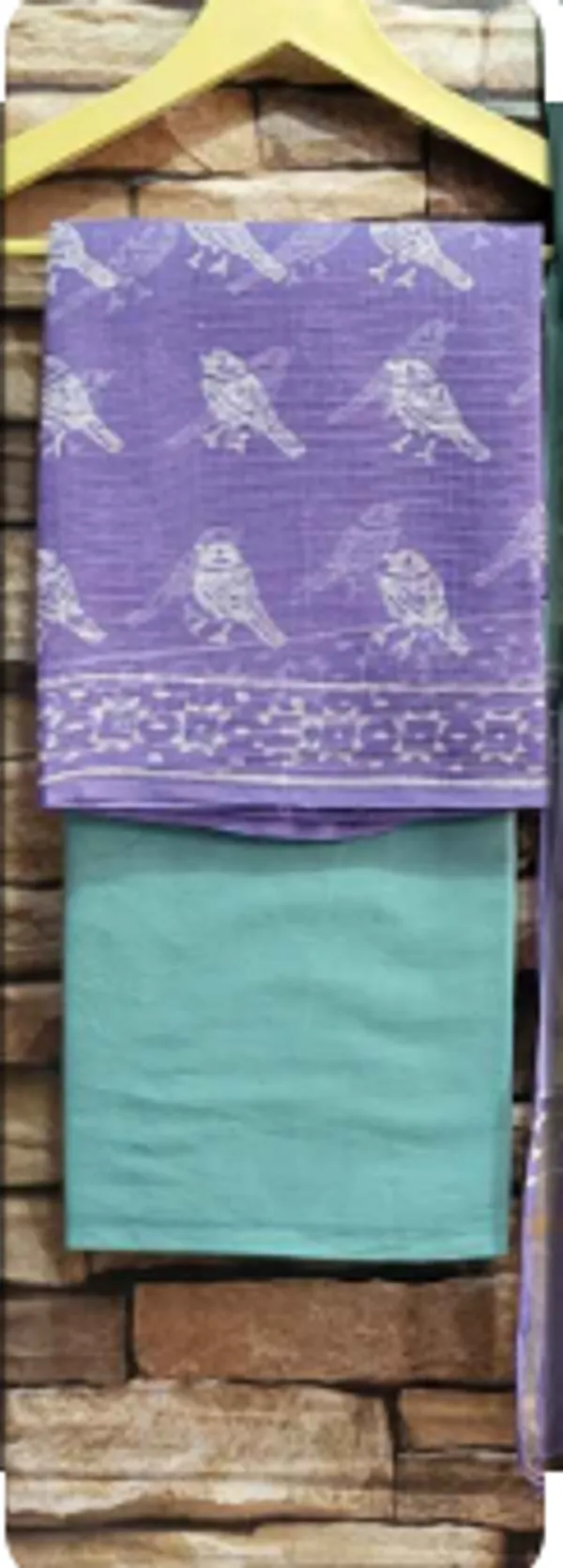 Hand_Printed_Purple_Taditional_&_Elegant_Bird_Print_Kota_Doria_Suit_For_Women