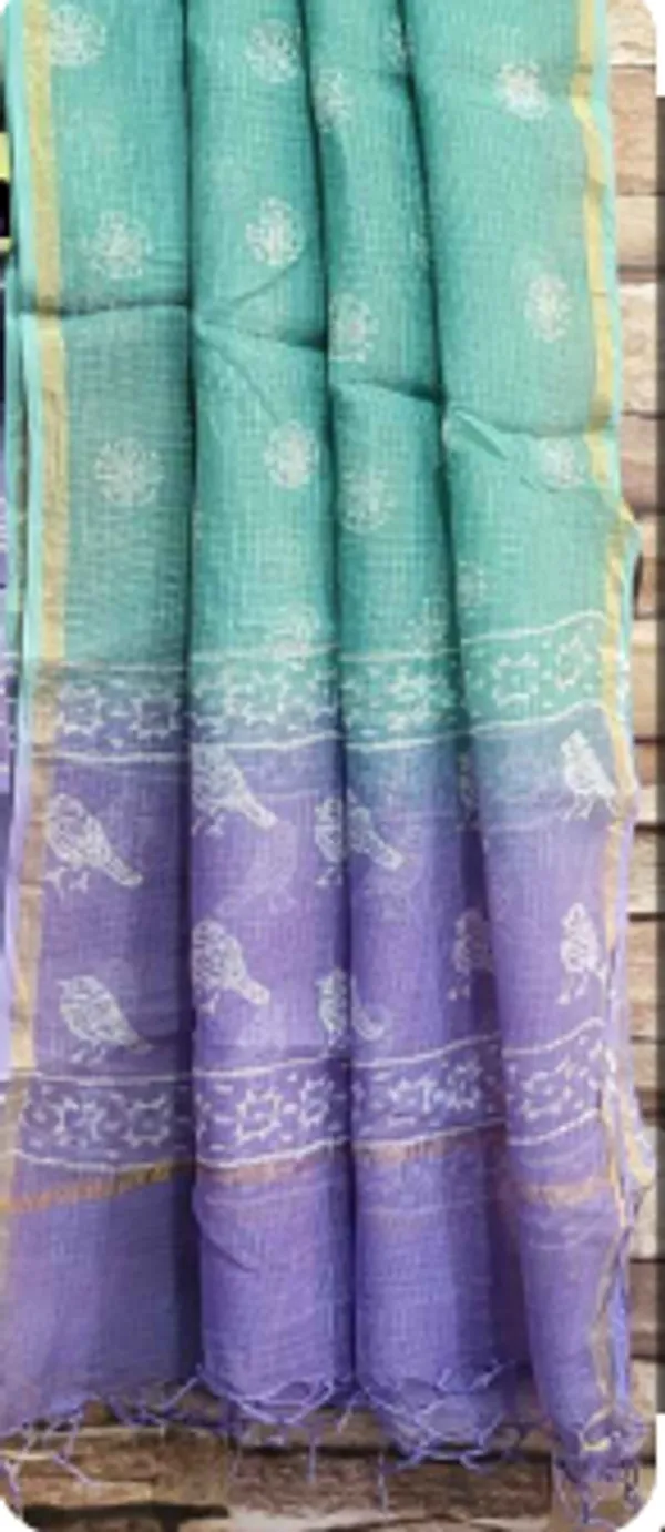 Hand_Printed_Purple_Taditional_&_Elegant_Bird_Print_Kota_Doria_Suit_For_Women