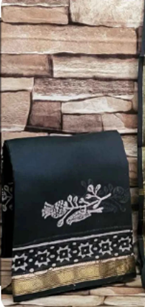 Hand_Printed_Black_Hand_Block_Print_Maheshwari_Silk_Suit_For_Women