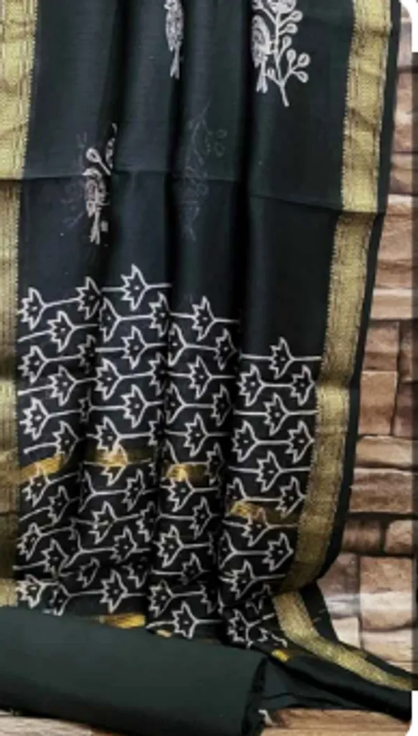 Hand_Printed_Black_Hand_Block_Print_Maheshwari_Silk_Suit_For_Women