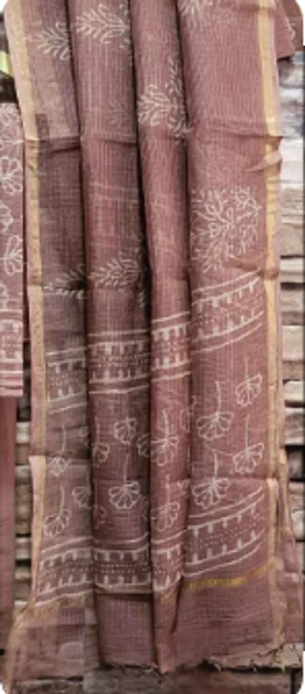 Hand_Printed_Brown_Taditional_&_Elegant_Block_Print_Kota_Doria_Suit_For_Women