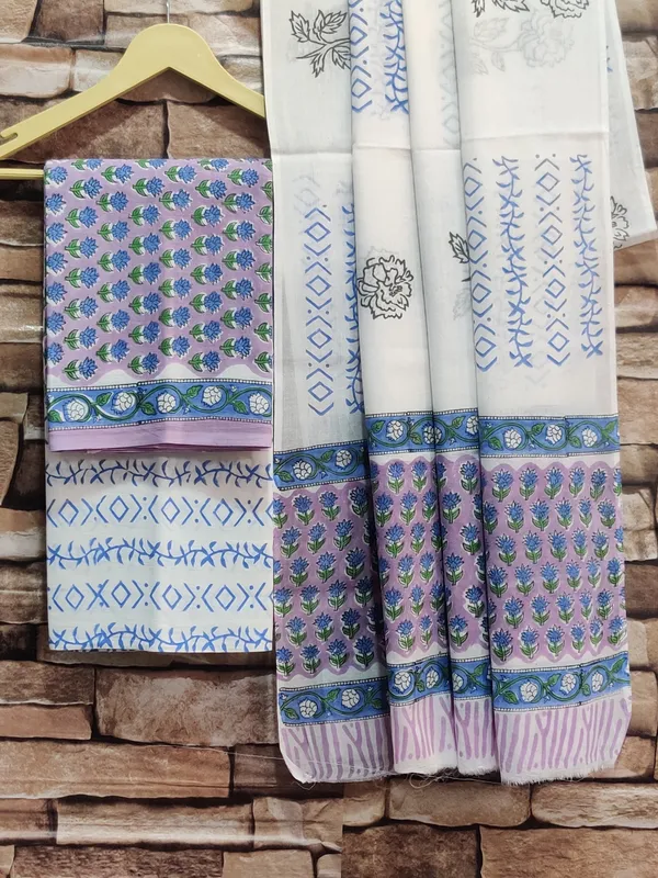 Hand_Printed_Purple_Booti_Cotton_Suit_Set_With_Mulmul_Duptta