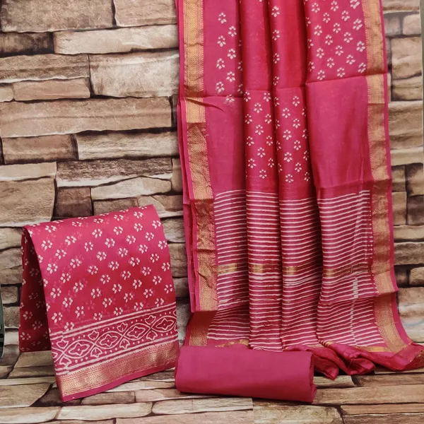 Hand_Printed_Maroon_Hand_Block_Print_Maheshwari_Silk_Suit_For_Women