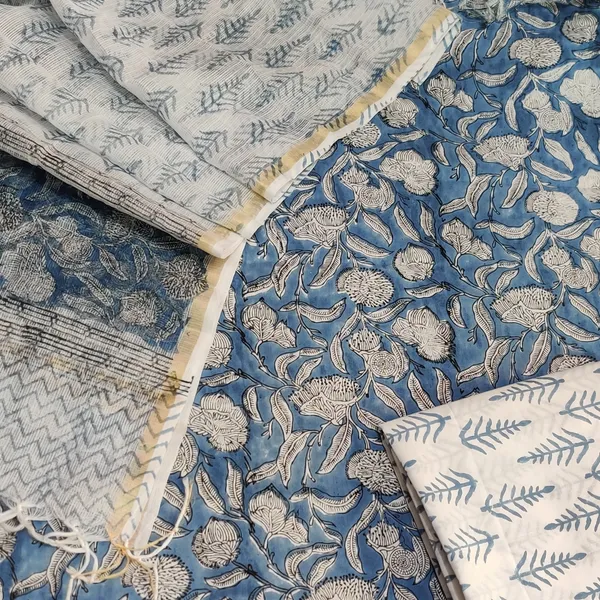 Hand_Printed_Blue_Taditional_Elegant_Jaal_Print_Cotton_Suit_With_Kota_Dupatta_For_Women