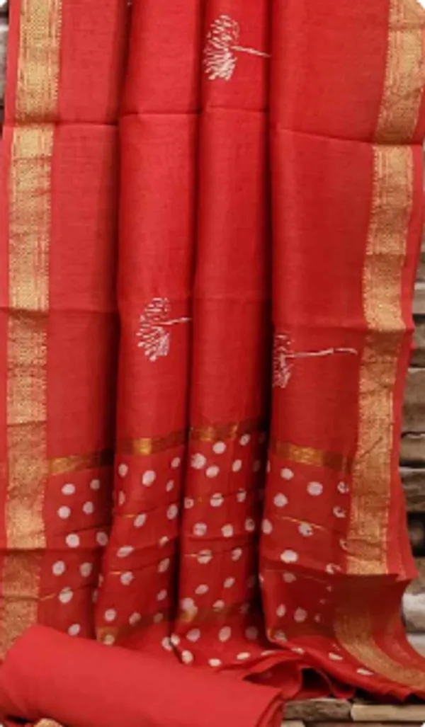 Hand_Printed_Red_Hand_Block_Print_Maheshwari_Silk_Suit_For_Women