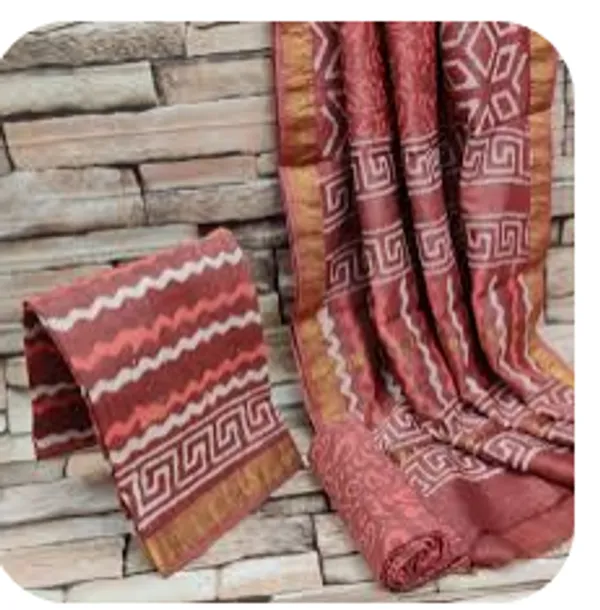 Hand_Printed_Brown_Classic_Taditional_Elegant__Chanderi_Silk_Dupatta_For_Women