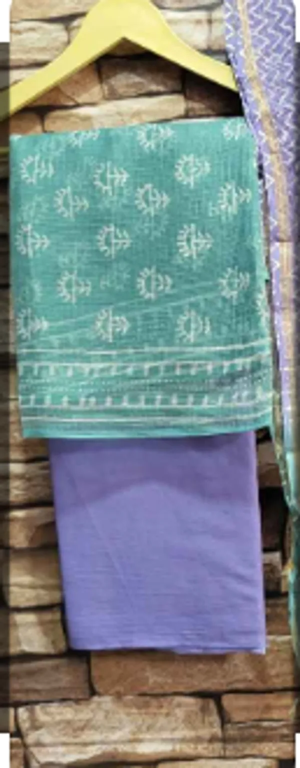 Hand_Printed_Multicolor_Taditional_&_Elegant_Booti_Print_Kota_Doria_Suit_For_Women