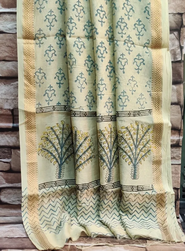 Hand_Printed_Cream_Hand_Block_Print_Maheshwari_Silk_Suit_For_Women