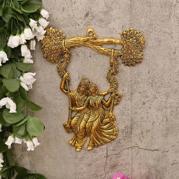 Golden_Metal_Wall_Hanging_Radha_Krishna_Jhula_Decorative_Showpiece