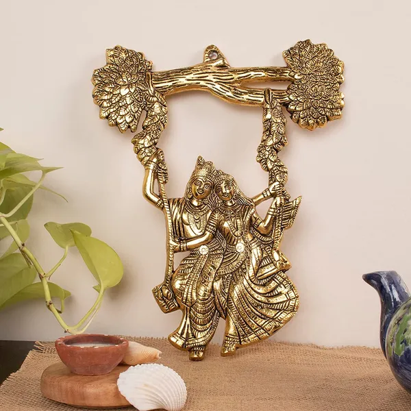 Golden_Metal_Wall_Hanging_Radha_Krishna_Jhula_Decorative_Showpiece