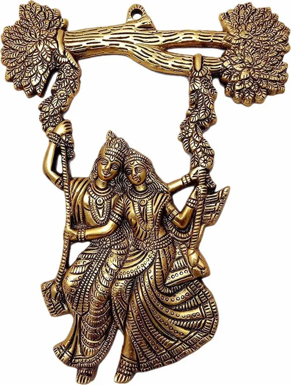 Golden_Metal_Wall_Hanging_Radha_Krishna_Jhula_Decorative_Showpiece