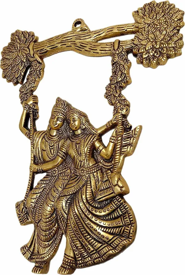 Golden_Metal_Wall_Hanging_Radha_Krishna_Jhula_Decorative_Showpiece