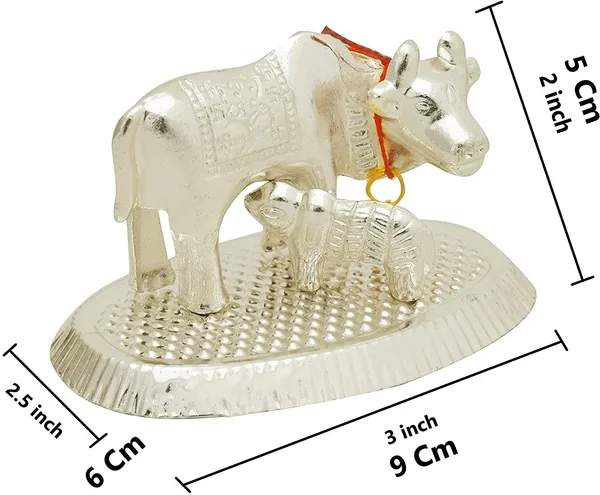 Silver_Metal_Kamdhenu_Cow_And_Calf_For_Home_Decor_And_Puja_Gift_Item_Decorative_Showpiece