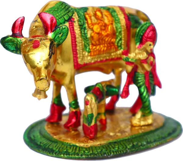 Multicolor_Metal_Krishna_With_Kamdhenu_Cow_With_Calf_Handicraft_For_Home_Decor_Gift_Item_Decorative_Showpiece