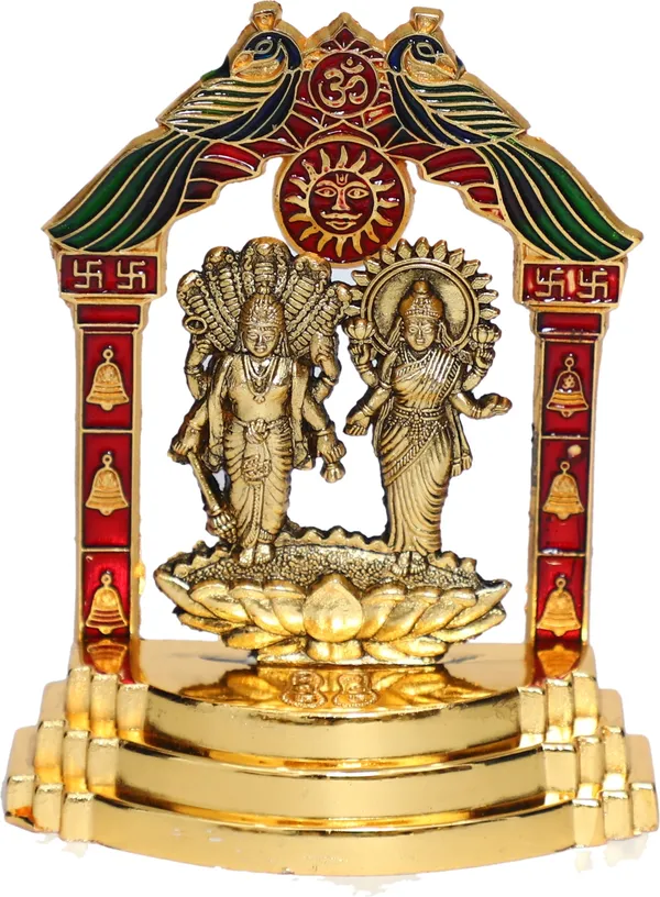Golden_Metal_Lakshmi_Narayan_Idol_Vishnu_Laxmi_Murtii_Krishna_Statue_Decorative_Showpiece