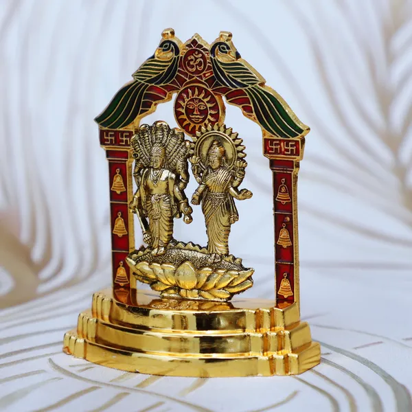Golden_Metal_Lakshmi_Narayan_Idol_Vishnu_Laxmi_Murtii_Krishna_Statue_Decorative_Showpiece