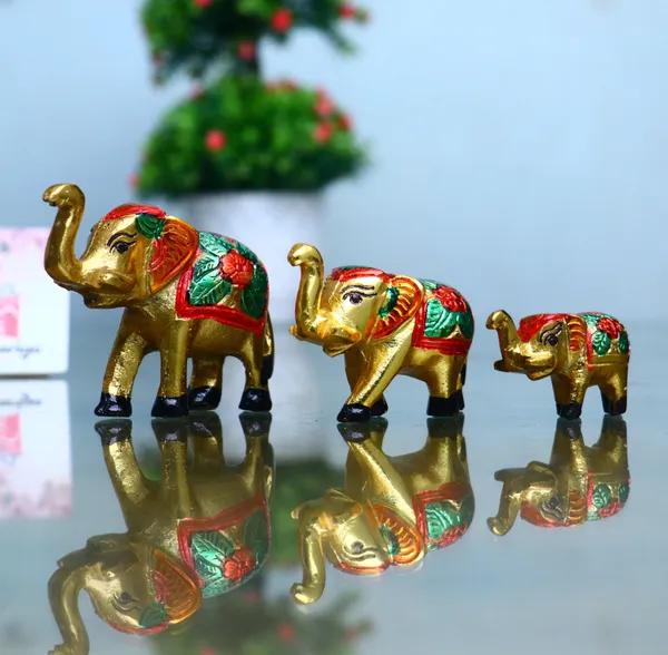 Multicolor_Set_Of_3_Elephant_Idol_&_Showpiece_For_Home_Decor_And_Gift_Decorative_Showpiece