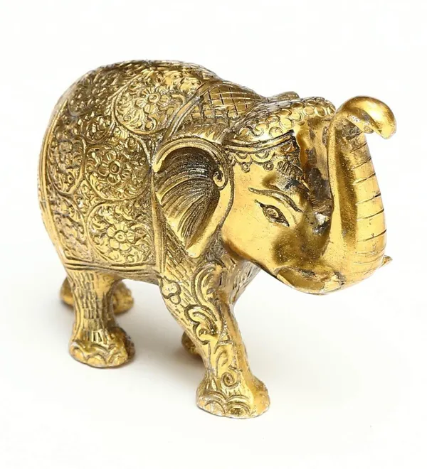 Golden_Metal__Elephant_For_Home_And_Office_Decorative_Showpiece